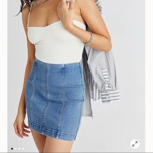 Free People Denim Skirt